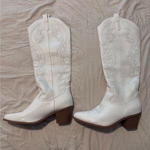 White Cowboy Boots (SHEIN)